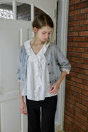[予約販売/8月下旬入庫予定] Amélie Ruffle Lace Blouse