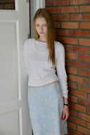 [予約販売/8月下旬入庫予定] Mellow Frill Layered T-Shirt