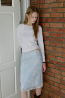 [予約販売/8月下旬入庫予定] Mellow Frill Layered T-Shirt