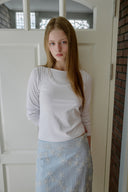 [予約販売/8月下旬入庫予定] Mellow Frill Layered T-Shirt