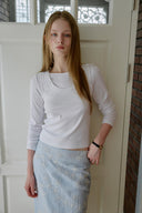 [予約販売/8月下旬入庫予定] Mellow Frill Layered T-Shirt