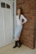 [予約販売/8月下旬入庫予定] Mellow Frill Layered T-Shirt
