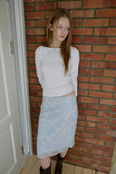 [予約販売/8月下旬入庫予定] Mellow Frill Layered T-Shirt