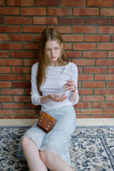 [予約販売/8月下旬入庫予定] Mellow Frill Layered T-Shirt