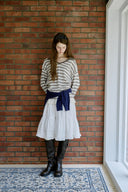 [予約販売/8月下旬入庫予定] Page Stripe Rugby Knit