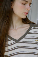 [予約販売/8月下旬入庫予定] Page Stripe Rugby Knit