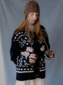 Scottish Terrier Cowichan Wool Cardigan