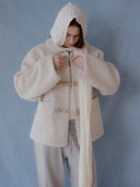 Scope Wool Hooded Muffler