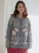 Scottish Terrier Cowichan Wool Cardigan