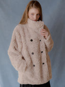 Siphone Double Button Fur Jacket