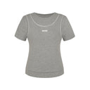 [LETTER FROM MOON × dasique] Palms Layered Lace Short-Sleeve T-Shirt