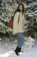 Mer Non-Collar Fur Jacket