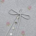 [予約販売/5月上旬入荷] [LETTER FROM MOON × dasique] V-Neck Scallop Cardigan