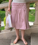 Glow Satin Triple Banding Skirt