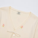 [予約販売/5月上旬入荷] [LETTER FROM MOON × dasique] V-Neck Scallop Cardigan