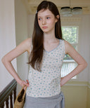 Flower Lace Sleeveless Top