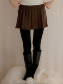 Jess Cable Pleated Knit Skirt