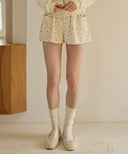 [予約販売/11月上旬入荷] Signning Flower Velour Shorts