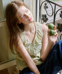 Timo Shirring Wrap Check Blouse