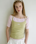 Letters Halterneck Strap Top