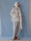 Scope Wool Hooded Muffler