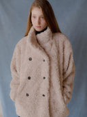 Siphone Double Button Fur Jacket