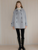Melia Hairy Wool Half Coat
