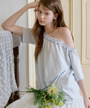 Sove Frill One-Shoulder Short Sleeve T-shirt