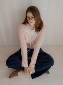 Lace Layered Ribbed Knit Top