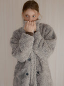 Siphone Double Button Fur Jacket