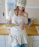 Ribbon Tie Asymmetric Dress