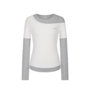 Letters Layered Off-Shoulder T-Shirt