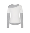 Letters Layered Off-Shoulder T-Shirt