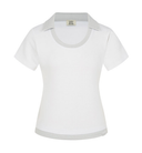 Letters U-Neck Collar T-Shirt