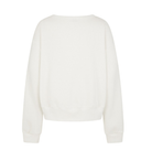 Letters V-Neck Waffle Sweatshirt