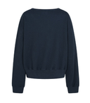 Letters V-Neck Waffle Sweatshirt