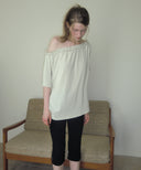 [予約販売/8月下旬入庫予定] Sove Frill One-Shoulder Short Sleeve T-Shirt ( Mint )