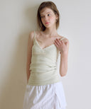 Stripe Wrap Lace Top