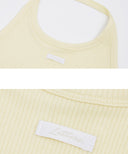 [予約販売/8月下旬入庫予定] Letters Label Halterneck Top