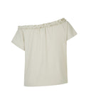 [予約販売/8月下旬入庫予定] Sove Frill One-Shoulder Short Sleeve T-Shirt ( Mint )