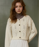 [予約販売/11月上旬入荷] Siena Flower Wool Cardigan