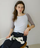 Letters Raglan Label T-Shirt