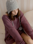 Jenk One-Shoulder Embroidered Sweatshirt