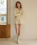 [予約販売/11月上旬入荷] Signning Flower Velour Shorts