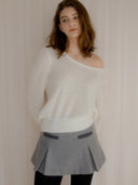 Claude Pocket Wool Mini Skirt