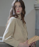 [Scarf Set] Sonnet Boat-neck Wool Cardigan