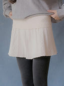 Jess Cable Pleated Knit Skirt