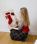 Letters Punching Halterneck Cashmere Vest