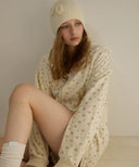 [予約販売/11月上旬入荷] Signning Flower Velour Hoodie Zip-Up