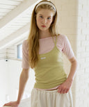 Letters Halterneck Strap Top